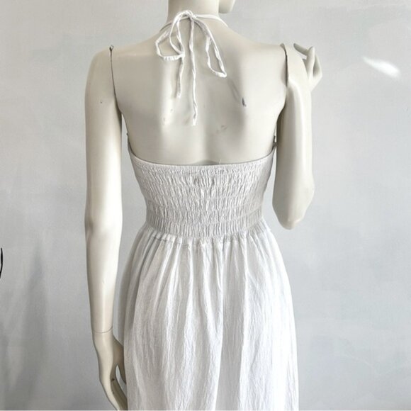 Seaspice Bohemian Peruvian Cotton Halter Dress - Picture 10 of 15